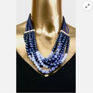 CHICO'S $69.50 BLUE DEEP NIGHT NECKLACE